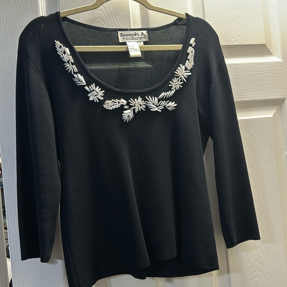 Black large longsleeve top